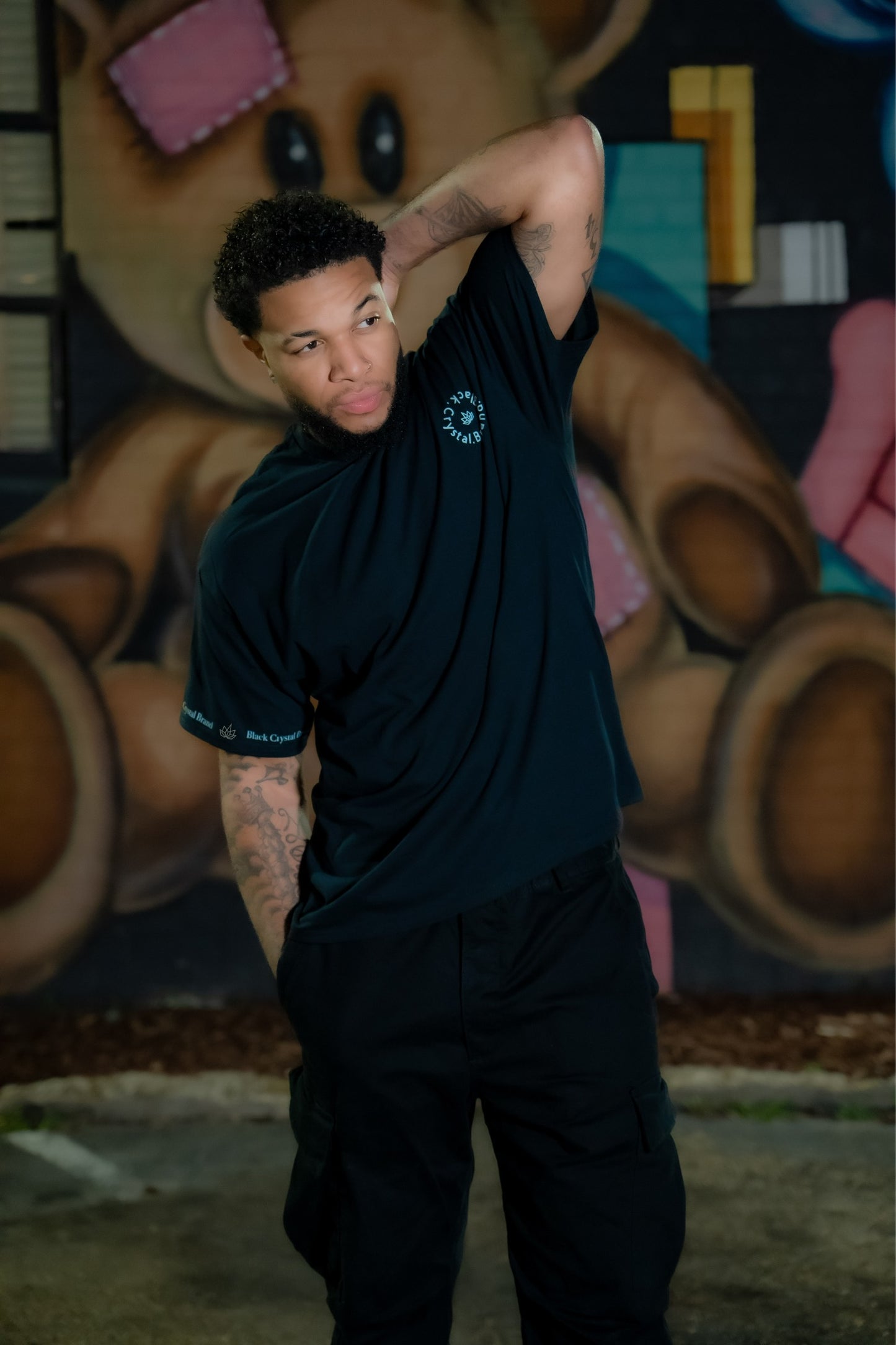 BlackCrystalBrand Short sleeve shirt