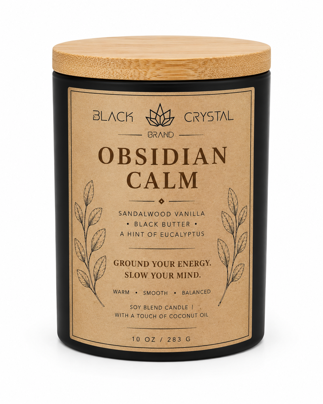 Obsidian Calm Candle