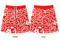 Red flow shorts